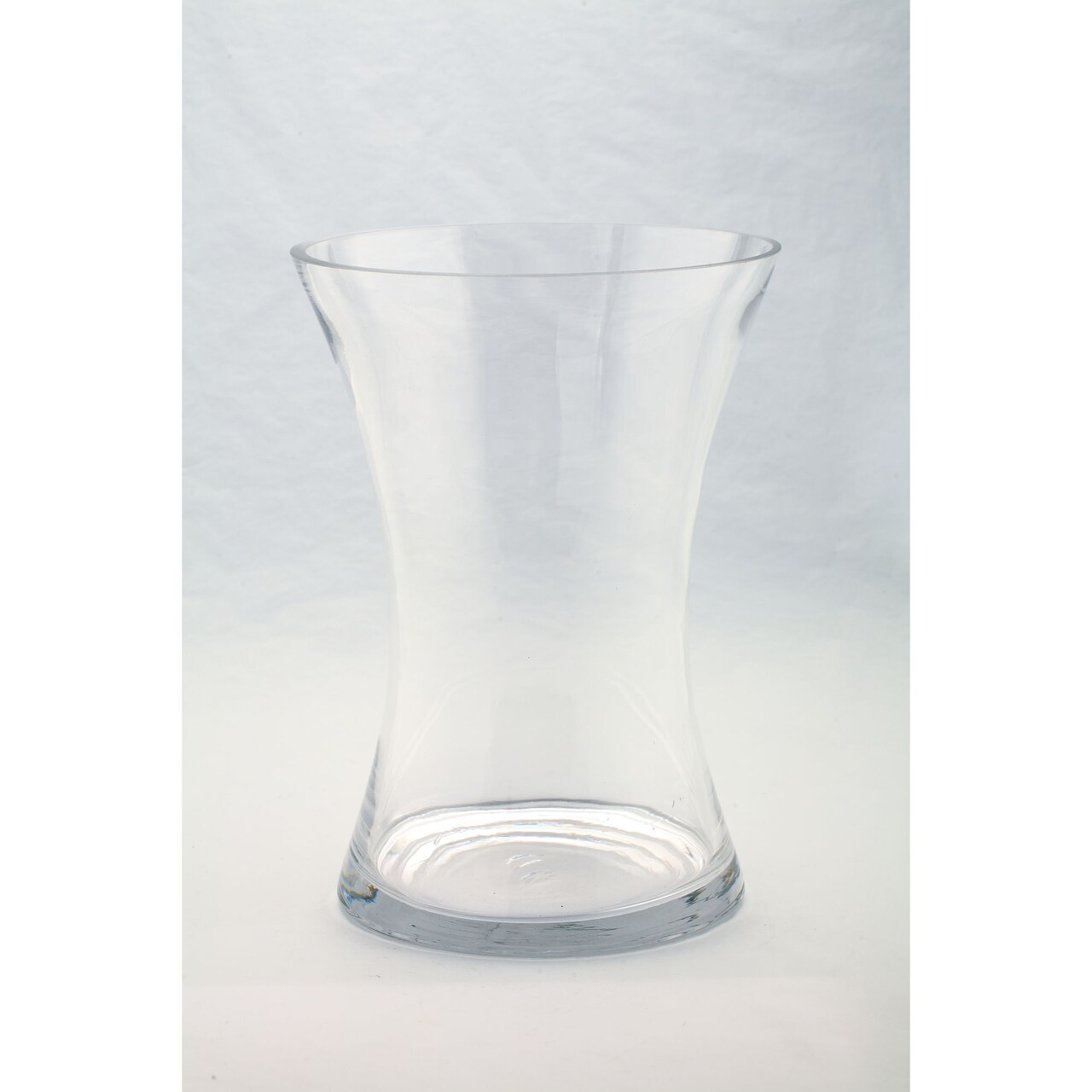 CC Home Furnishings Hand Blown Flared Glass Vase - 13” - Clear